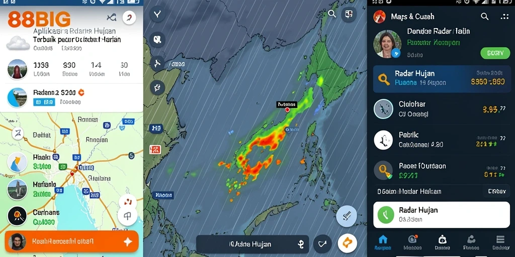 Tampilan antarmuka Radar Hujan 88BIG yang informatif dan menarik.