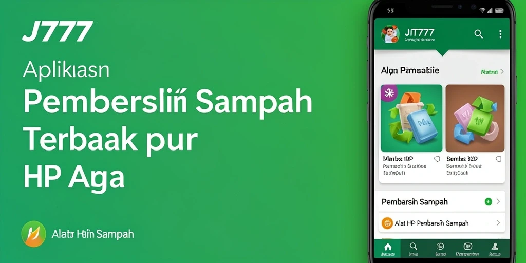 Antarmuka pengguna JT777 yang sederhana dan efisien untuk pembersihan sampah.