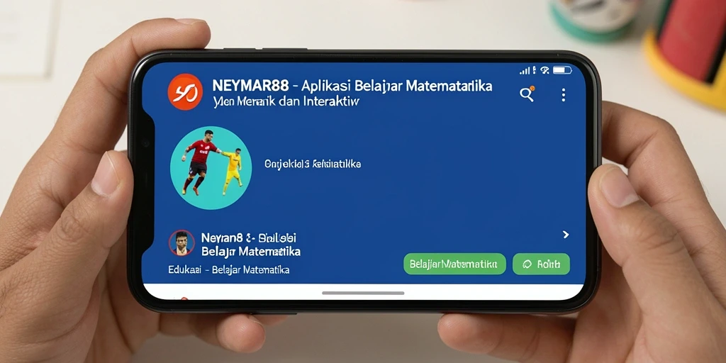 Tampilan antarmuka aplikasi NEYMAR88 yang interaktif dan edukatif.