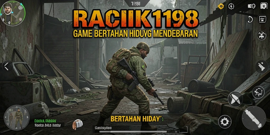 Antarmuka RACIK198 menampilkan elemen bertahan hidup yang menarik.